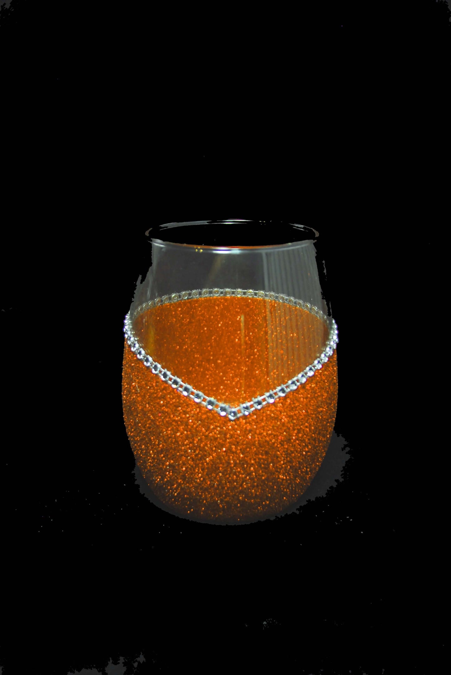 Military-Air Force Bling Stem or Stemless Wine Glasses-Choose your color