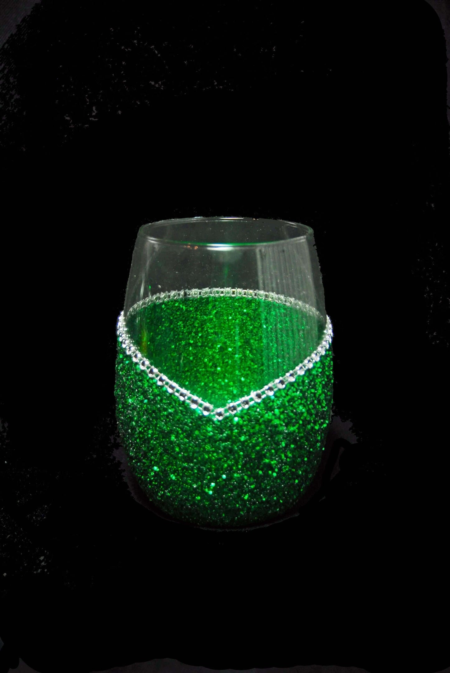 Funny "100% Bitch" Saying- Bling Stem or Stemless Wine Glasses-Choose your color - Winey Bitches - Wine- Women- K9's