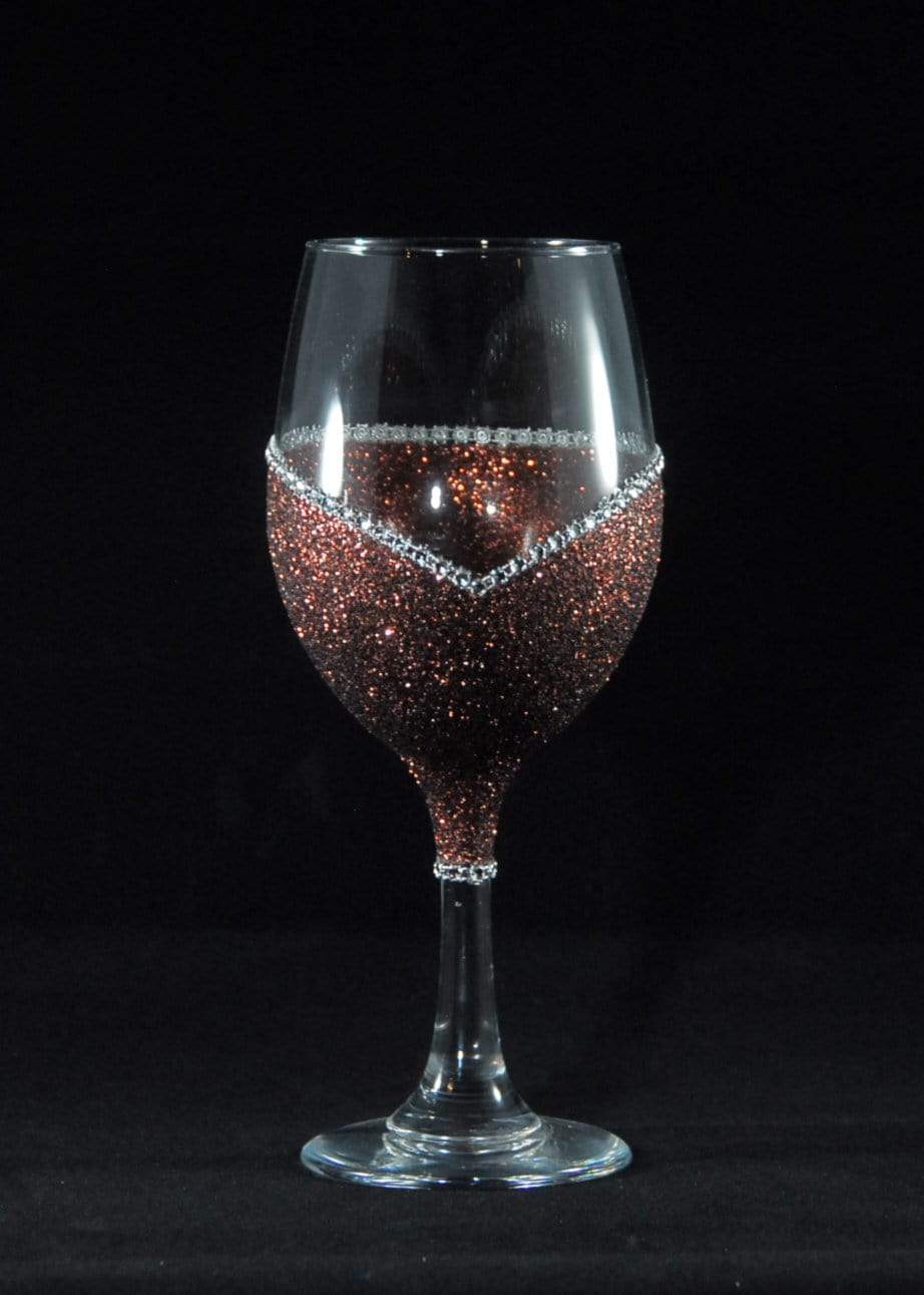 Drinkware Mocha- New Color / Stem Winey Bitches Co Drink Drank Drunk Bling Stem or Stemless Wine Glasses-Choose your color WineyBitchesCo