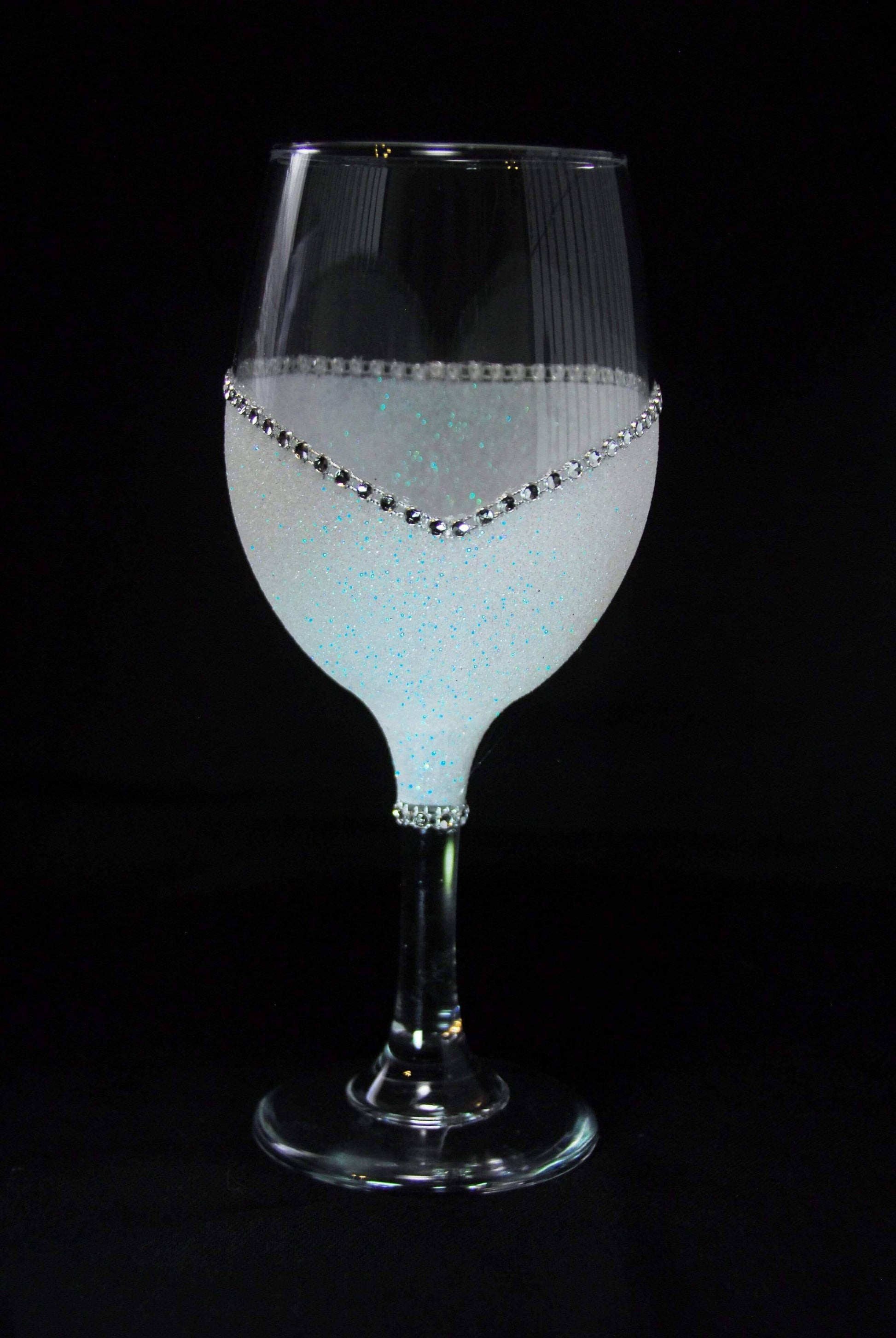 Classy with A Bitchy Side Bling Stem or Stemless Wine Glasses-Choose your color-Just Sayin' - Winey Bitches - Wine- Women- K9's