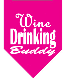 Winey Bitches Co Wine Drinking Buddy Doggie Bandana