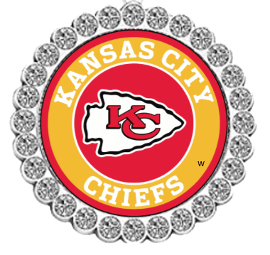 NFL Rhinestone Circle Tipsy Sip glass charms-Choose Your Team - Winey Bitches - Wine- Women- K9's