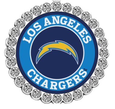 NFL Rhinestone Circle Tipsy Sip glass charms-Choose Your Team - Winey Bitches - Wine- Women- K9's
