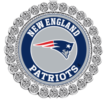 NFL Rhinestone Circle Tipsy Sip glass charms-Choose Your Team - Winey Bitches - Wine- Women- K9's