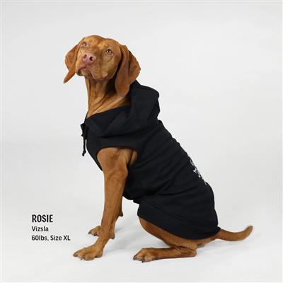 Snoop Doggie Doggs Deluxe Black Doggie Hoodie- Throw A Dog A Bone