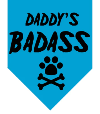 Winey Bitches Co Daddy's Badass Doggie Bandana