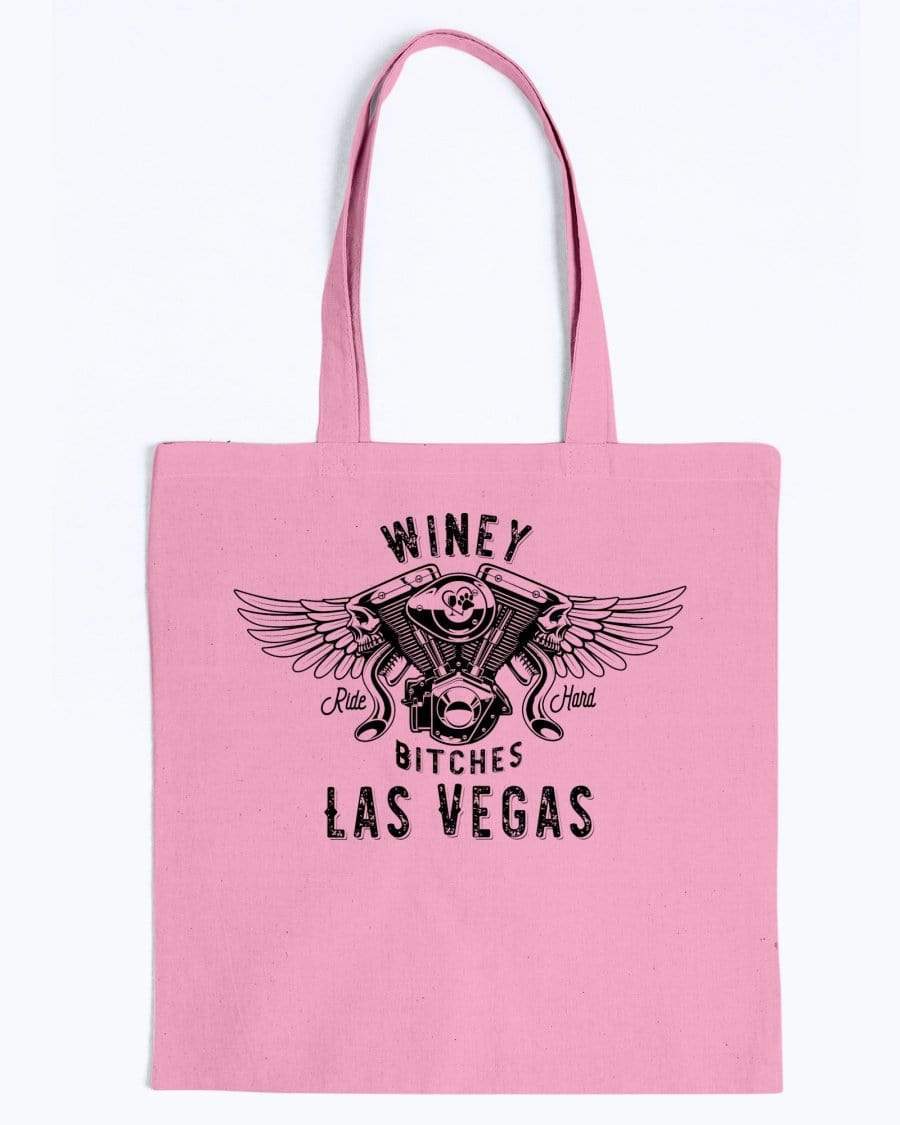 Accessories Pink / M Winey Bitches Co "Ride Hard Las Vegas" Canvas Tote WineyBitchesCo