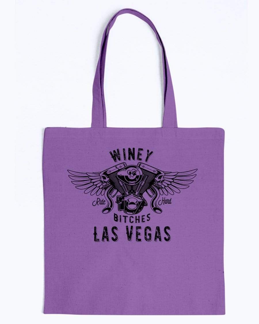 Accessories Purple / M Winey Bitches Co "Ride Hard Las Vegas" Canvas Tote WineyBitchesCo