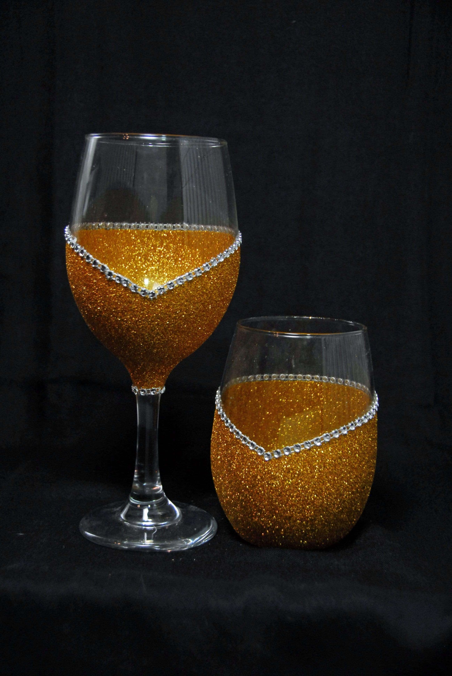 Barware Gold / Stem Winey Bitches Co ""Nice With A Hint Of Naughty" Holiday Drinkware-Choose your color WineyBitchesCo