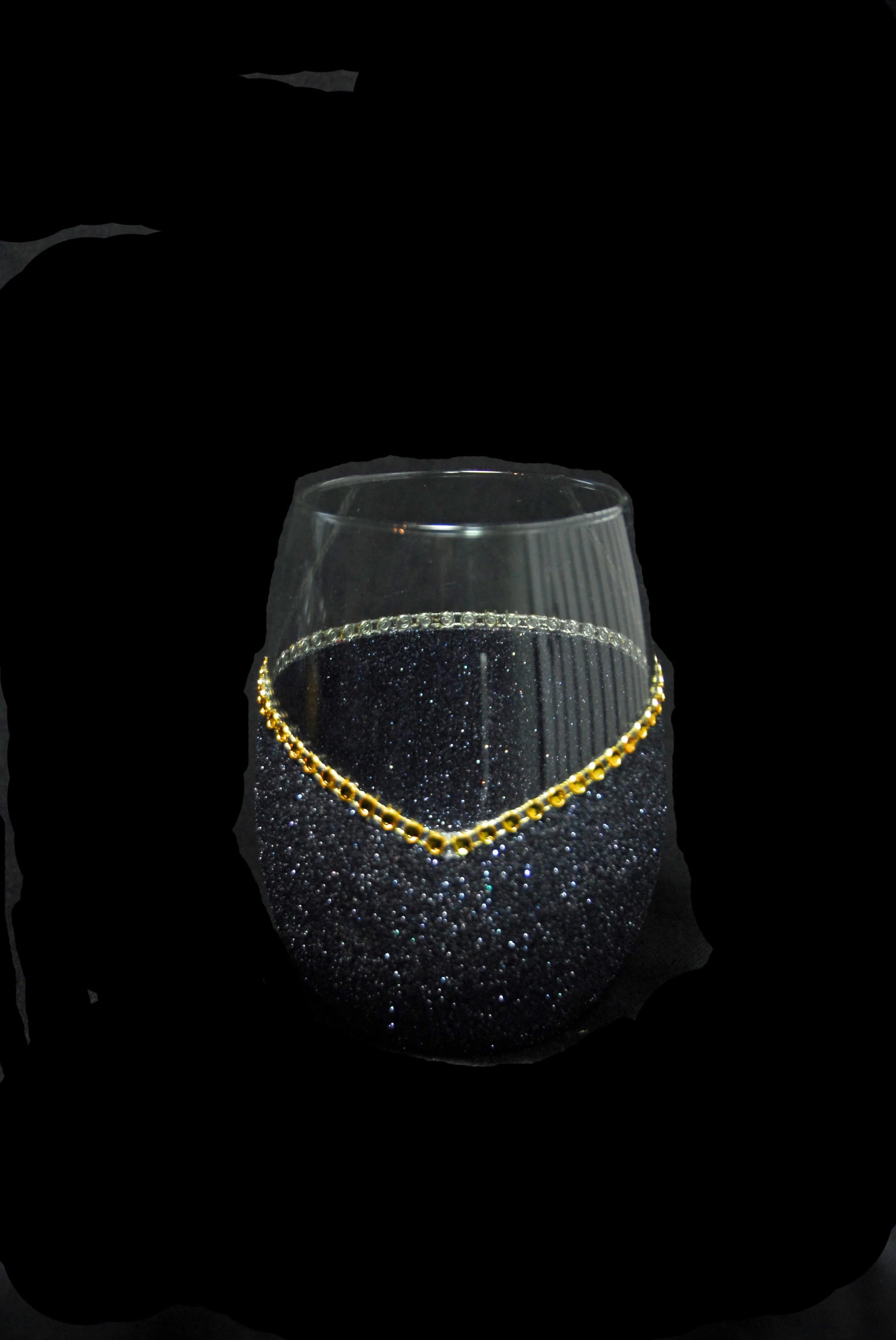 Candles Black-Gold Winey Bitches Co Bling Stemless Candle Set-Choose your glass color WineyBitchesCo