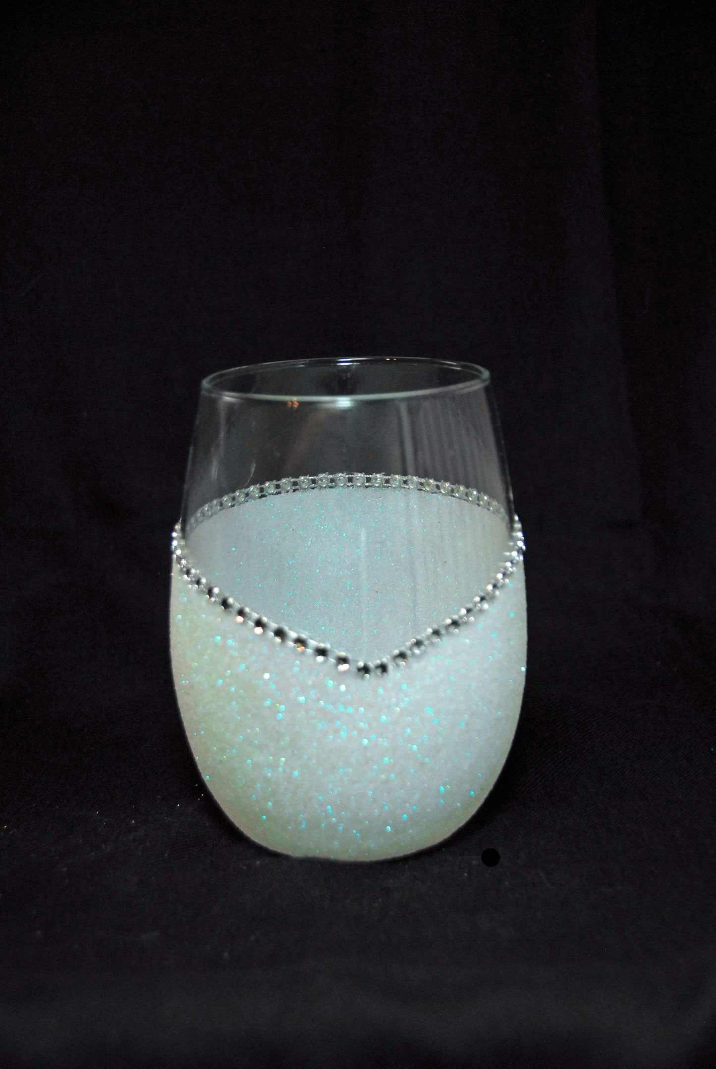 Candles White Winey Bitches Co Bling Stemless Candle Set-Choose your glass color WineyBitchesCo