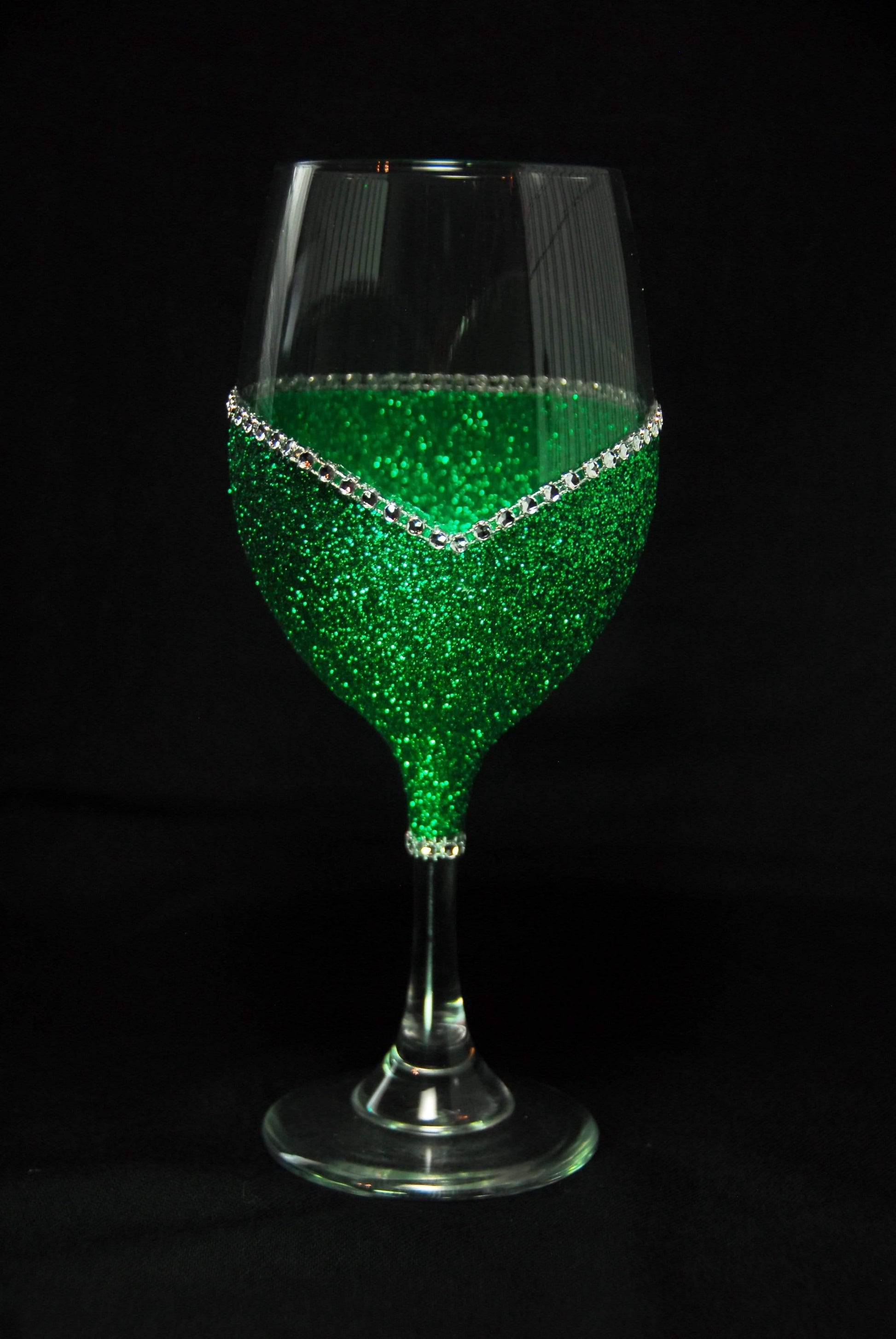 Funny "Social Bitch" Saying- Bling Stem or Stemless Wine Glasses-Choose your color - Winey Bitches - Wine- Women- K9's