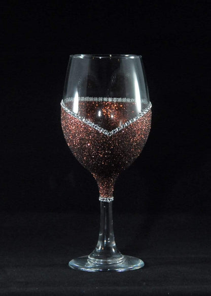 Funny "Wicked Bitch" Saying- Bling Stem or Stemless Wine Glasses-Choose your color - Winey Bitches - Wine- Women- K9's