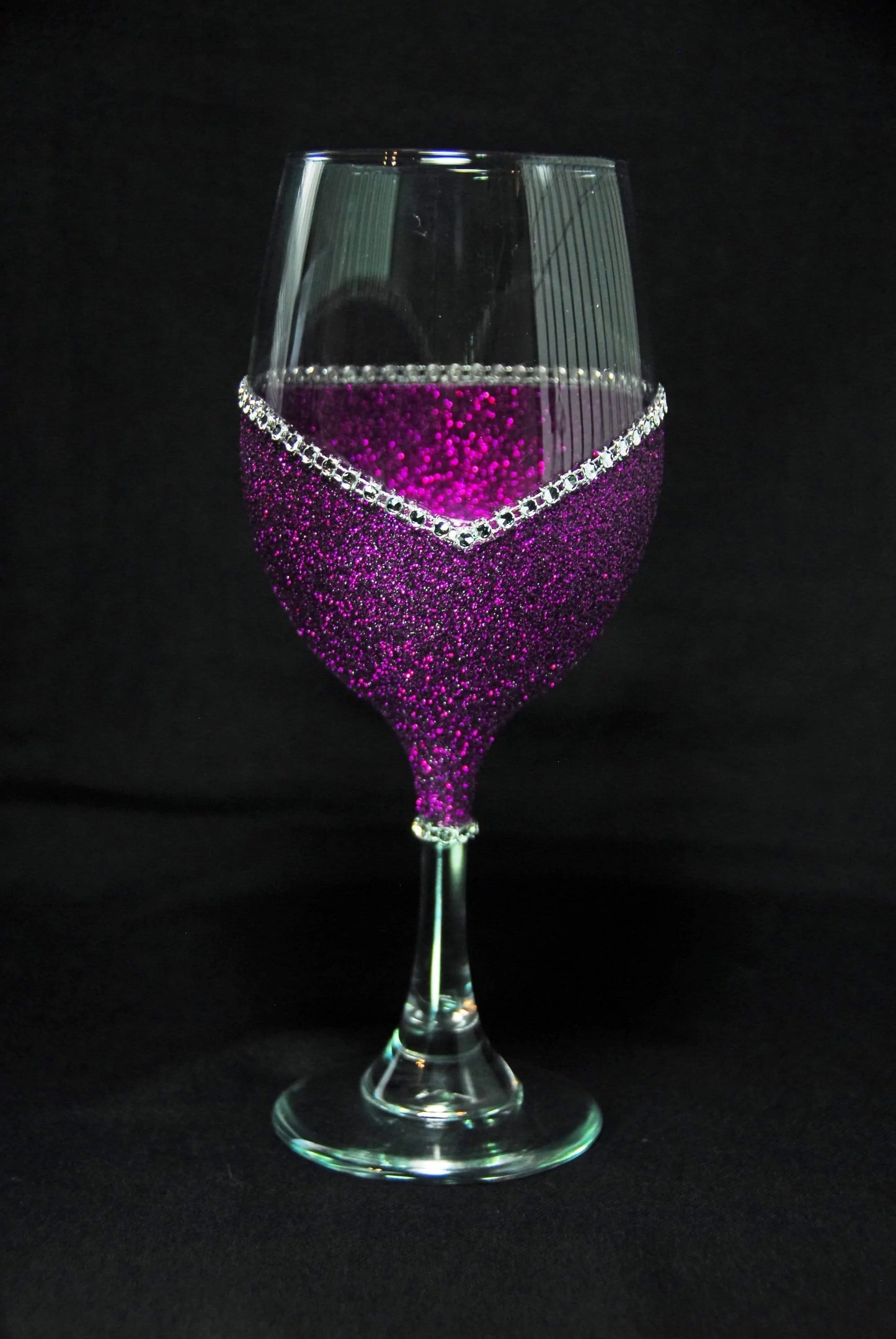 Happy Single Awareness Day " Anti Valentines Day Wine Glass- Choose your color, Stem or Stemless - Winey Bitches - Wine- Women- K9's