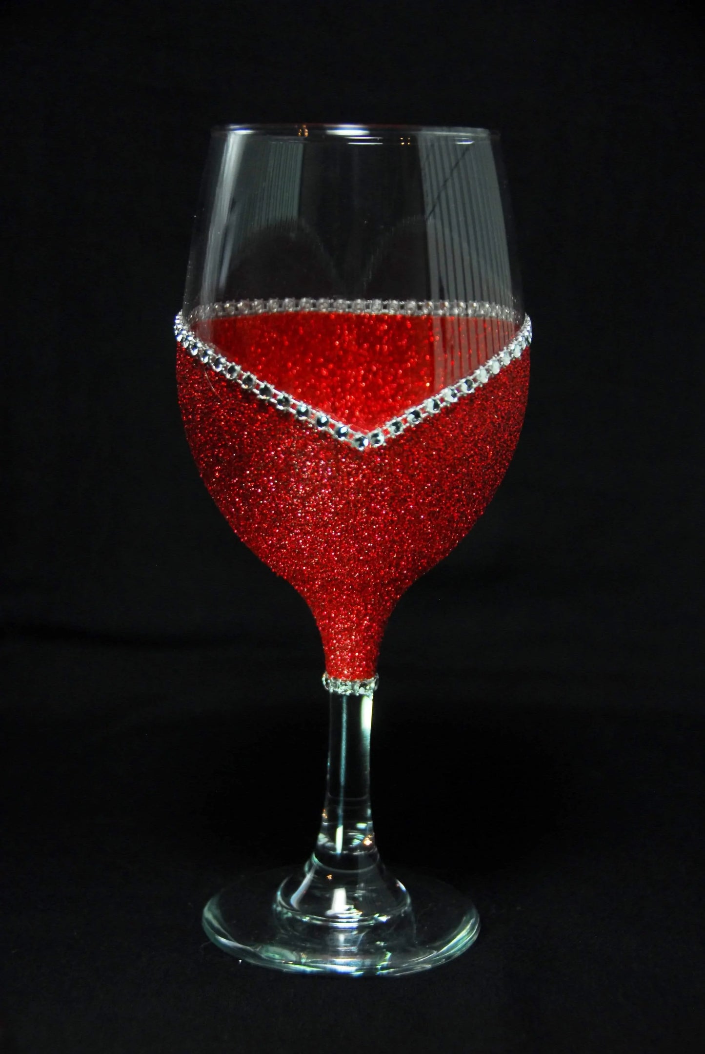 Happy Single Awareness Day " Anti Valentines Day Wine Glass- Choose your color, Stem or Stemless - Winey Bitches - Wine- Women- K9's