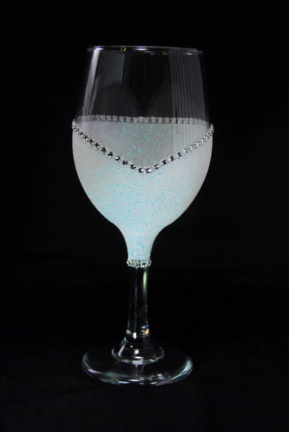Classy with A Bitchy Side Bling Stem or Stemless Wine Glasses-Choose your color-Just Sayin' - Winey Bitches - Wine- Women- K9's