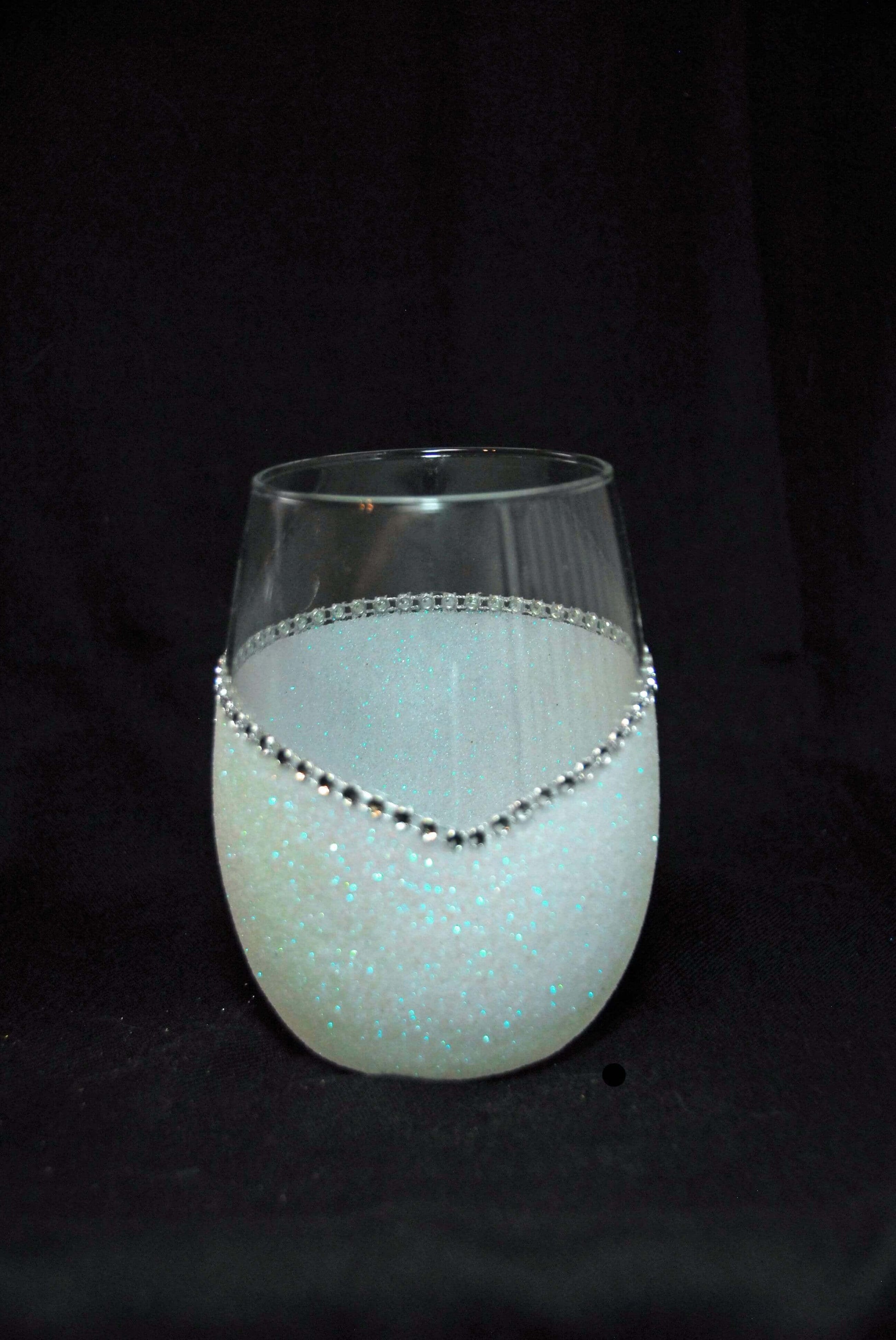 Classy with A Bitchy Side Bling Stem or Stemless Wine Glasses-Choose your color-Just Sayin' - Winey Bitches - Wine- Women- K9's