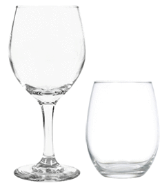 Drinkware Winey Bitches Co Clear Stemed or Stemless Wine Glasses WineyBitchesCo