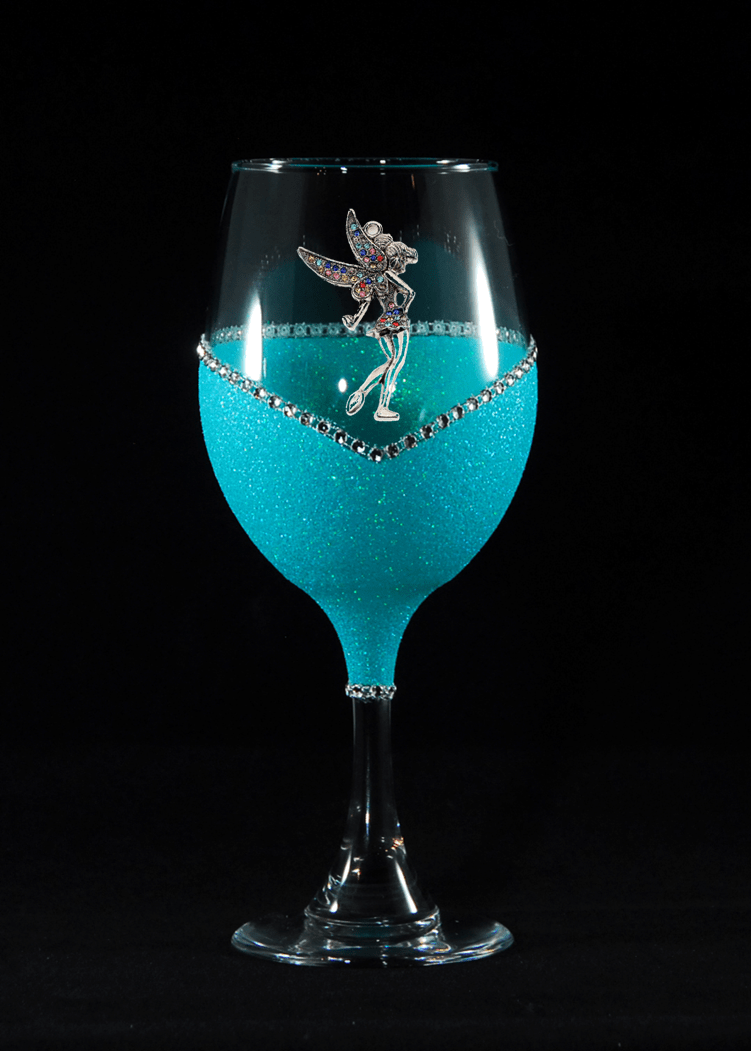 Drinkware Winey Bitches Co Tink Fairy Tipsy Sip "Magnetic Bling for your Wine Glass" WineyBitchesCo