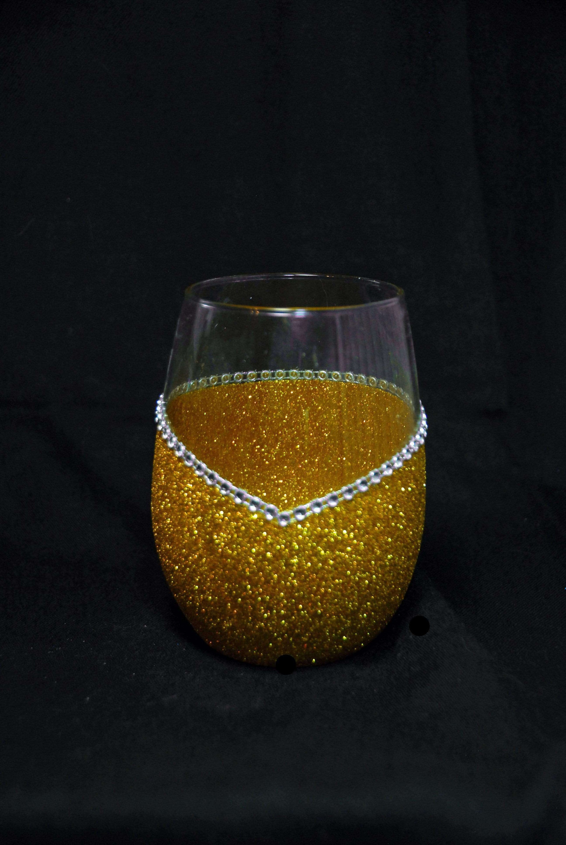 Glassware Gold Winey Bitches Co Bling Doggie Treat Jar (with treats)-Choose your color WineyBitchesCo