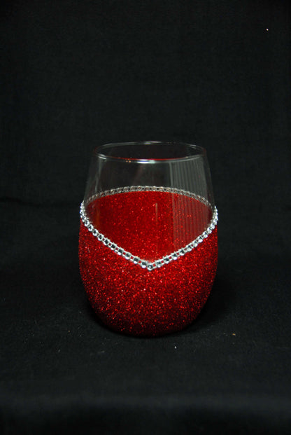 Glassware Red Winey Bitches Co Bling Doggie Treat Jar (with treats)-Choose your color WineyBitchesCo