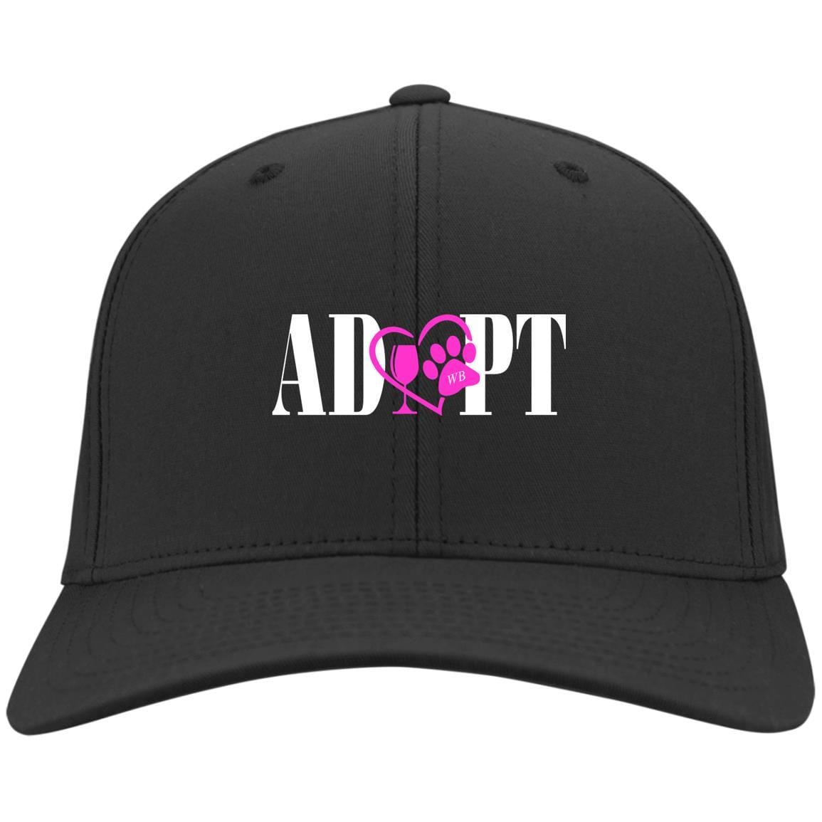 Hats Black / One Size Winey Bitches Co Adopt Embroidered Twill Cap WineyBitchesCo
