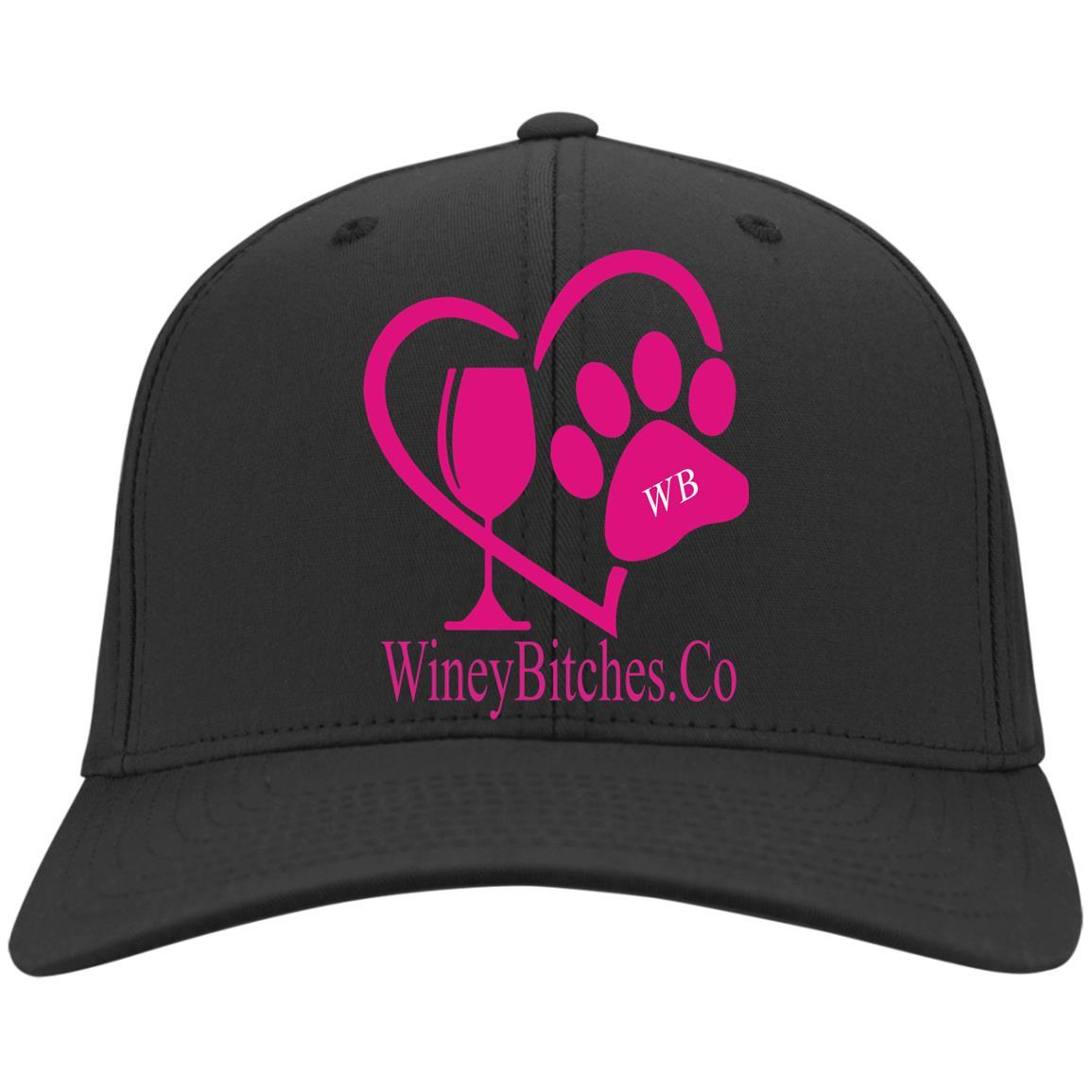 Hats Black / One Size Winey Bitches Co Logo Embroidered Twill Cap WineyBitchesCo