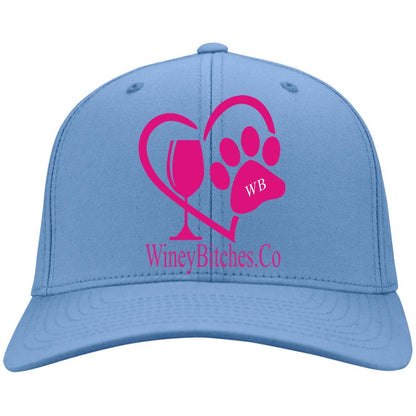 Hats Carolina Blue / One Size Winey Bitches Co Logo Embroidered Twill Cap WineyBitchesCo