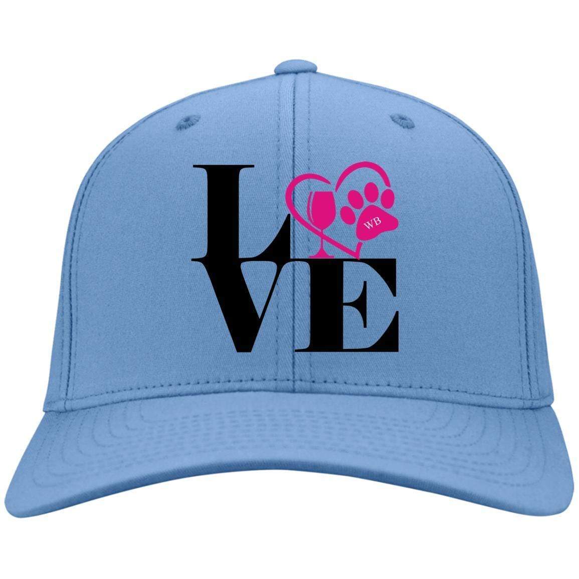 Hats Carolina Blue / One Size Winey Bitches Co 'Love 2" Embroidered Twill Cap WineyBitchesCo