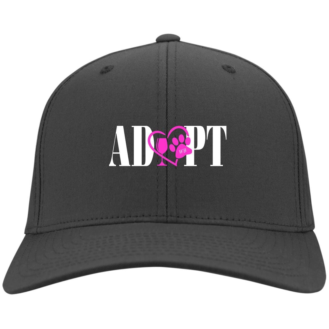 Hats Charcoal / One Size Winey Bitches Co Adopt Embroidered Twill Cap WineyBitchesCo