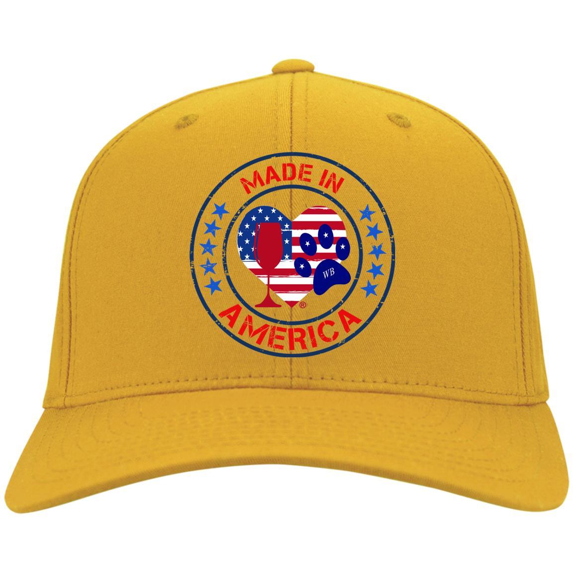 Hats Gold / One Size Winey Bitches Co "Made In America" Embroidered Twill Cap WineyBitchesCo
