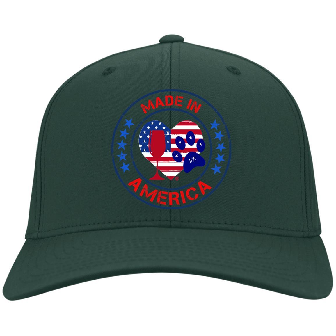 Hats Hunter Green / One Size Winey Bitches Co "Made In America" Embroidered Twill Cap WineyBitchesCo