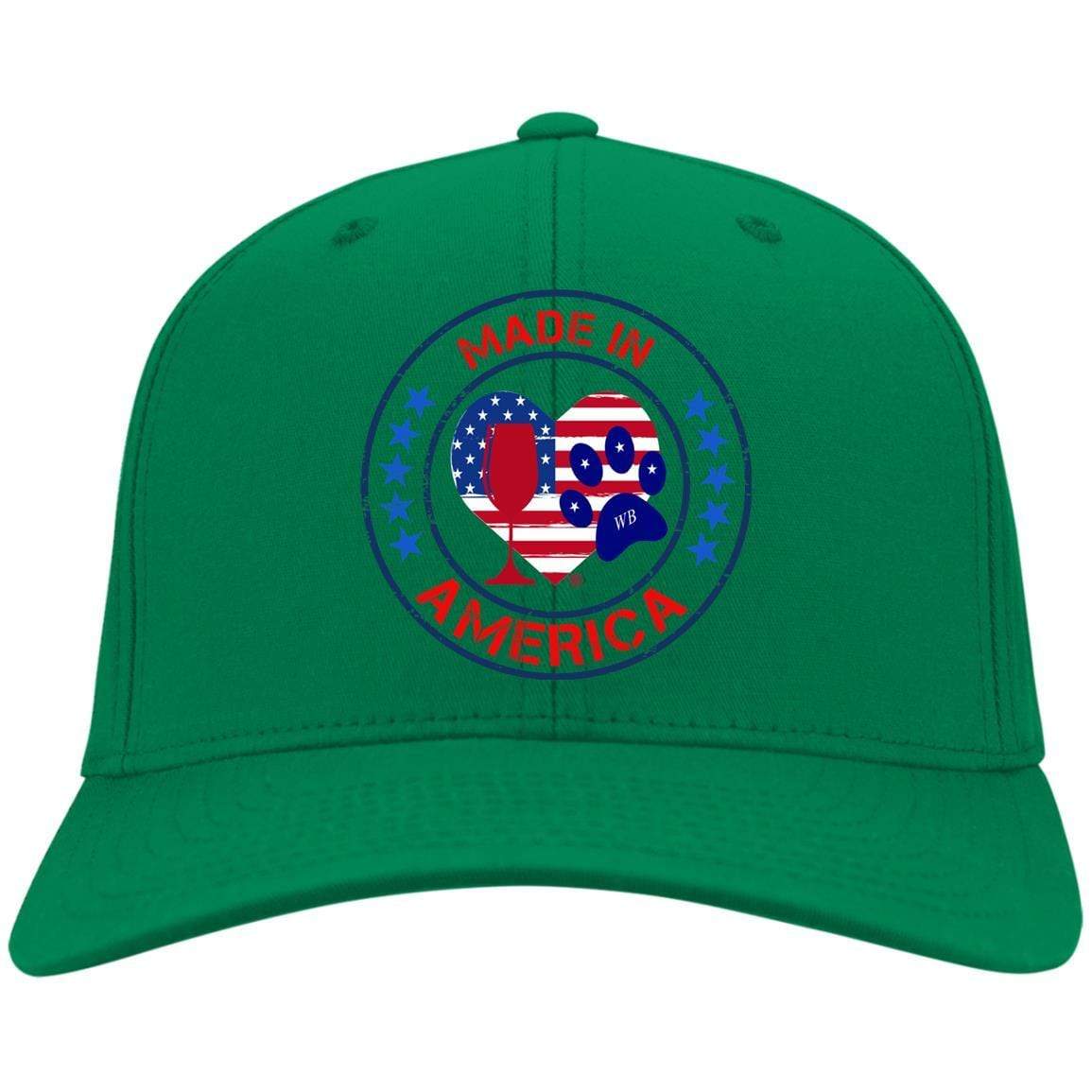 Hats Kelly Green / One Size Winey Bitches Co "Made In America" Embroidered Twill Cap WineyBitchesCo