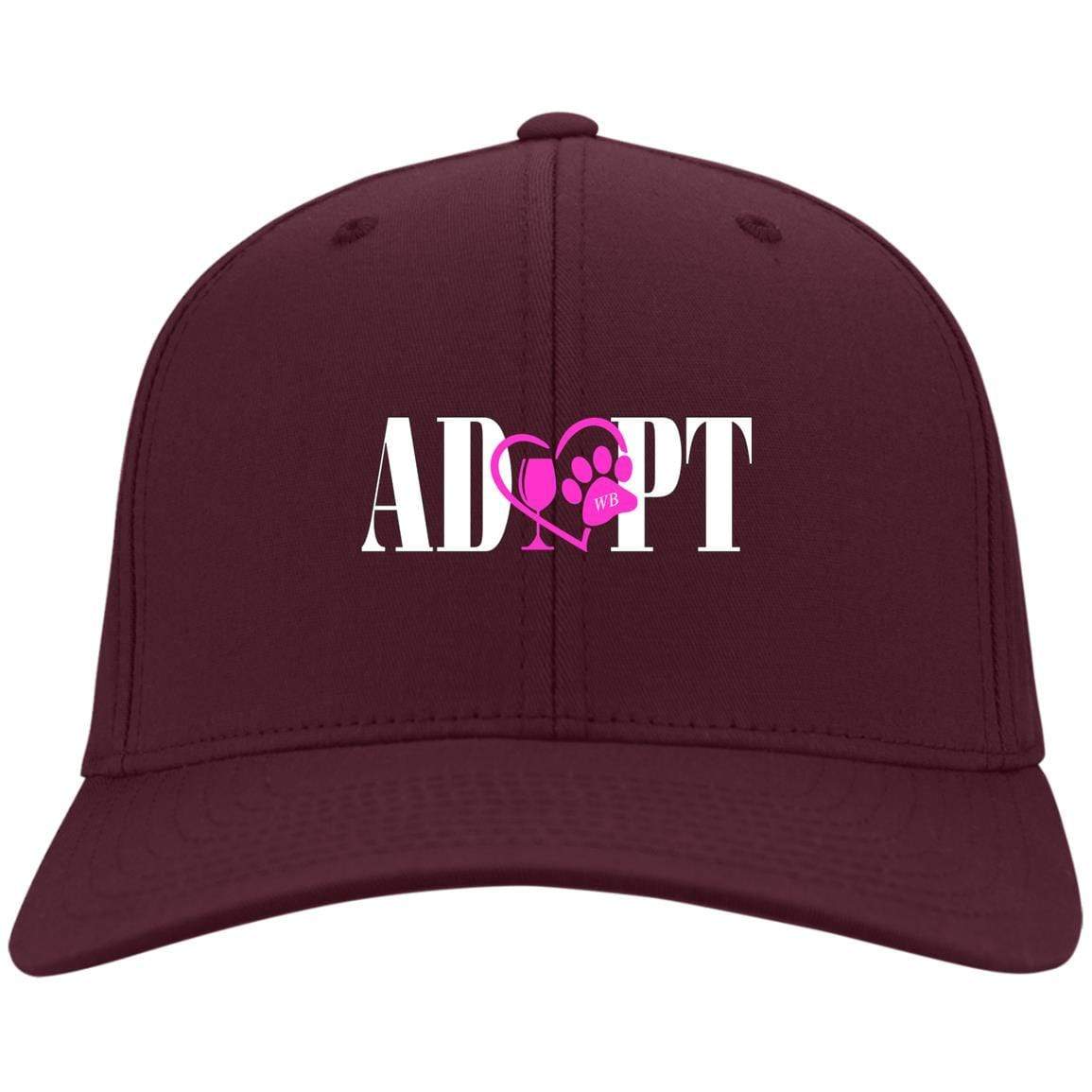 Hats Maroon / One Size Winey Bitches Co Adopt Embroidered Twill Cap WineyBitchesCo