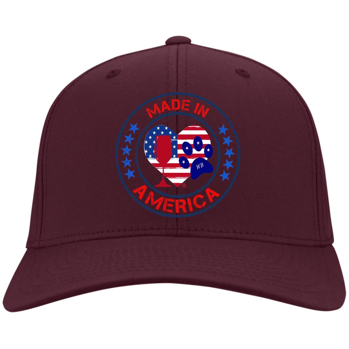 Hats Maroon / One Size Winey Bitches Co "Made In America" Embroidered Twill Cap WineyBitchesCo