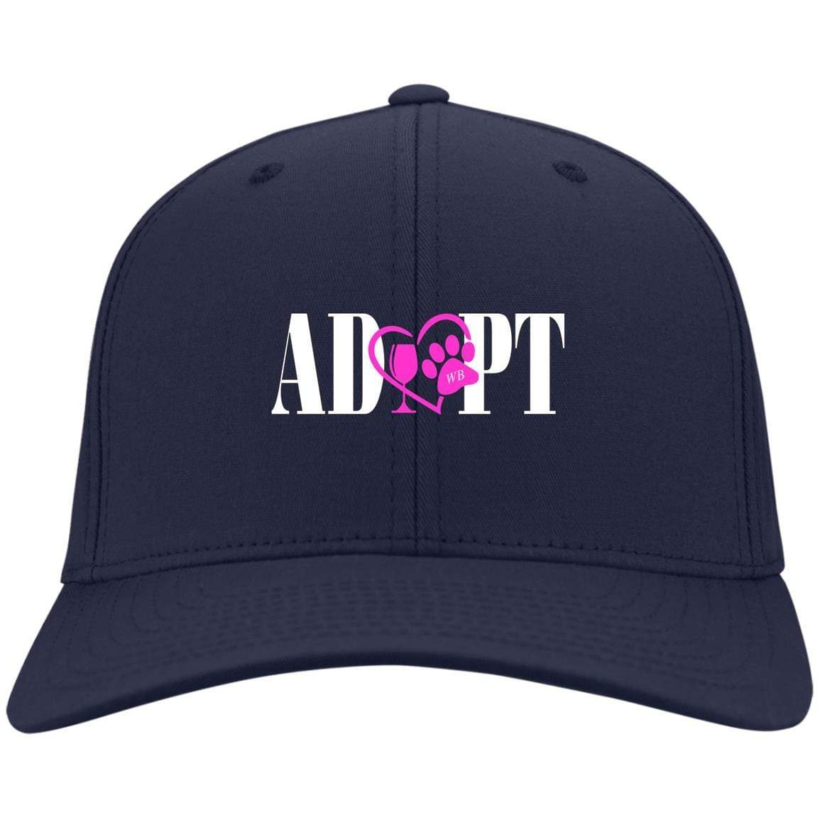Hats Navy / One Size Winey Bitches Co Adopt Embroidered Twill Cap WineyBitchesCo