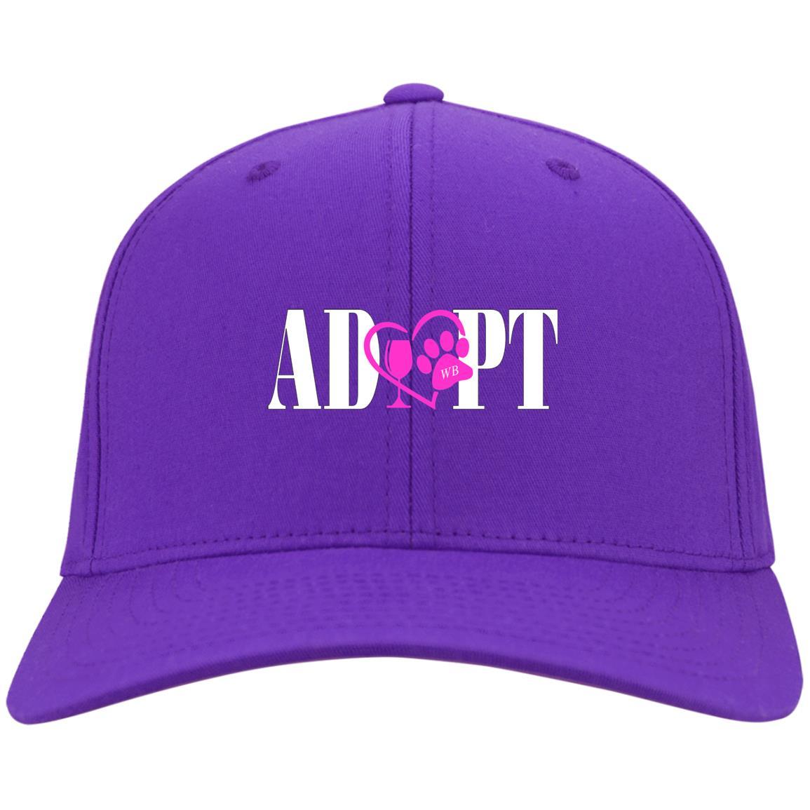 Hats Purple / One Size Winey Bitches Co Adopt Embroidered Twill Cap WineyBitchesCo