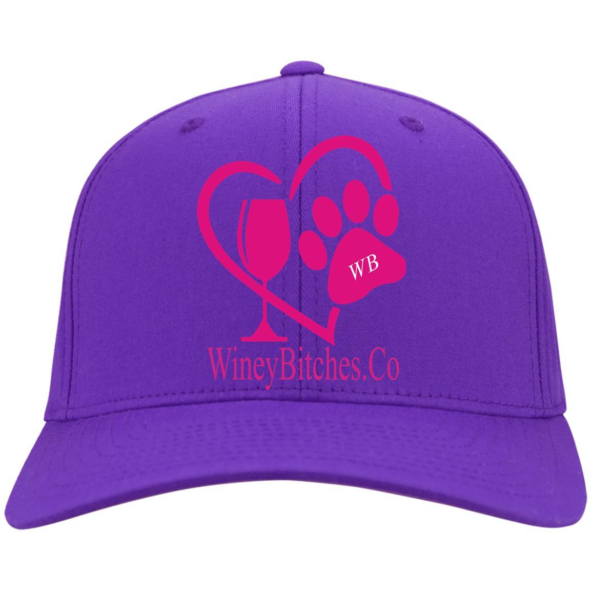 Hats Purple / One Size Winey Bitches Co Logo Embroidered Twill Cap WineyBitchesCo