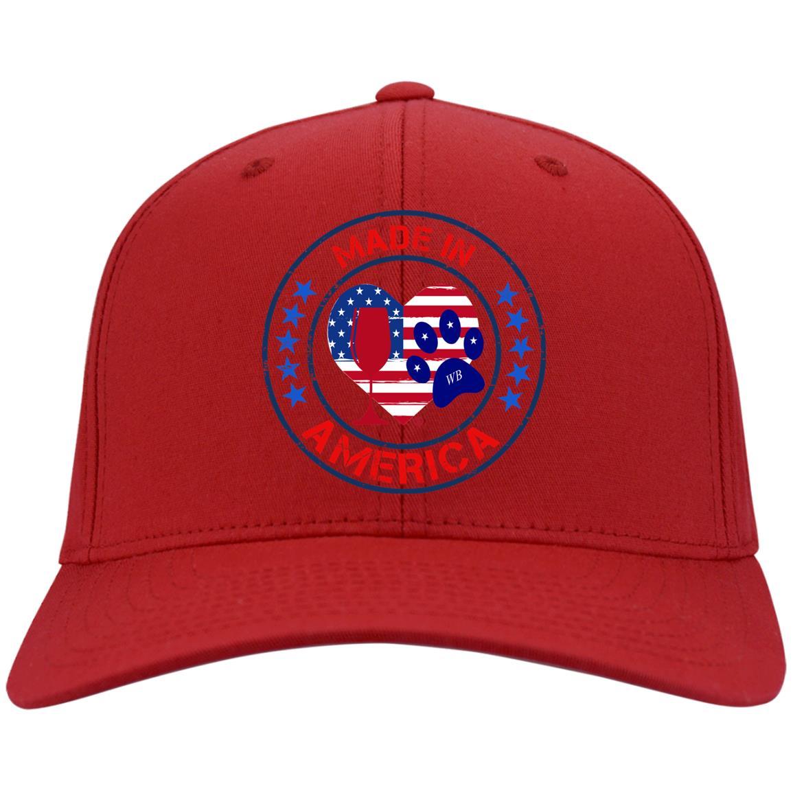 Hats Red / One Size Winey Bitches Co "Made In America" Embroidered Twill Cap WineyBitchesCo