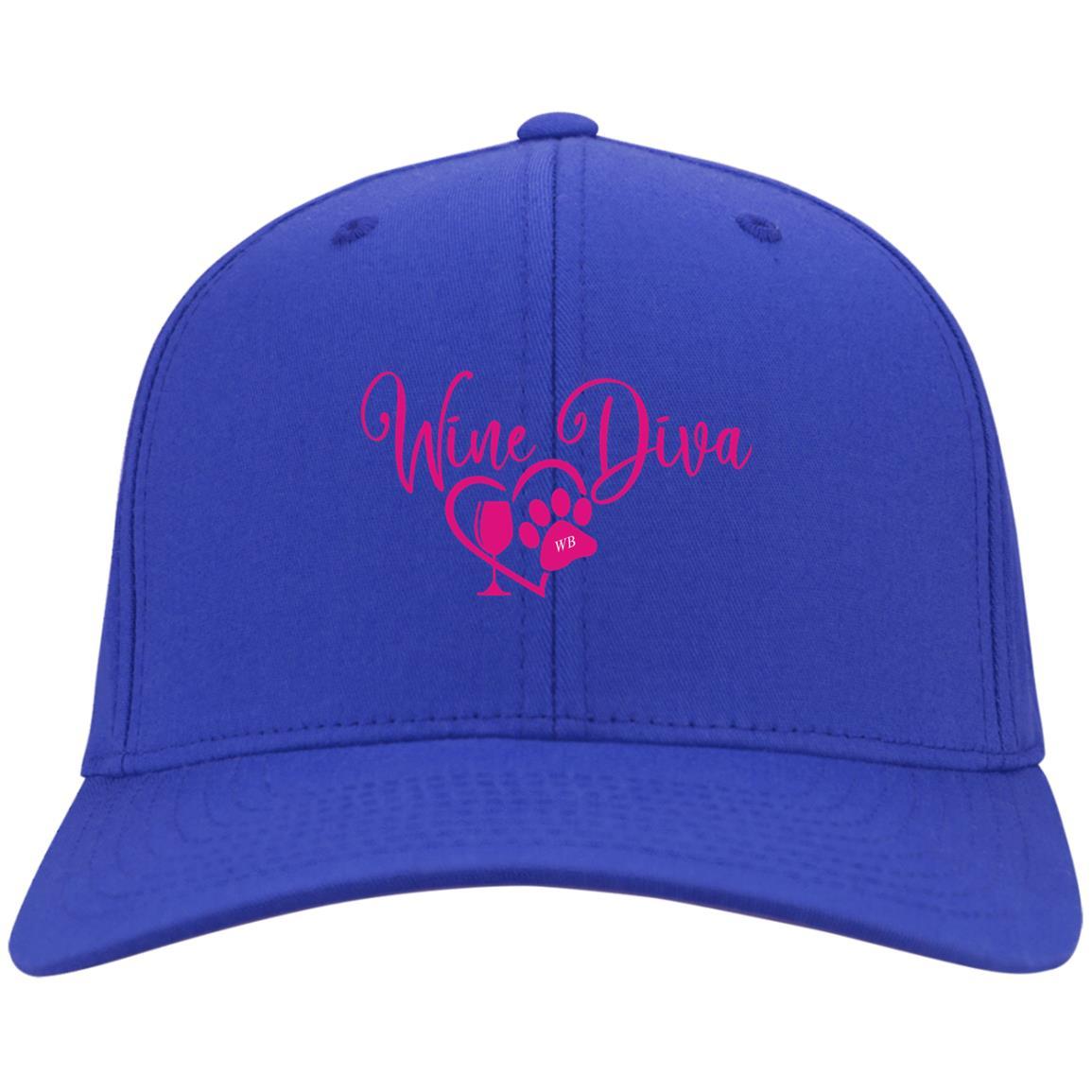 Hats Royal / One Size Winey Bitches Co "Wine Diva" Embroidered Twill Cap WineyBitchesCo