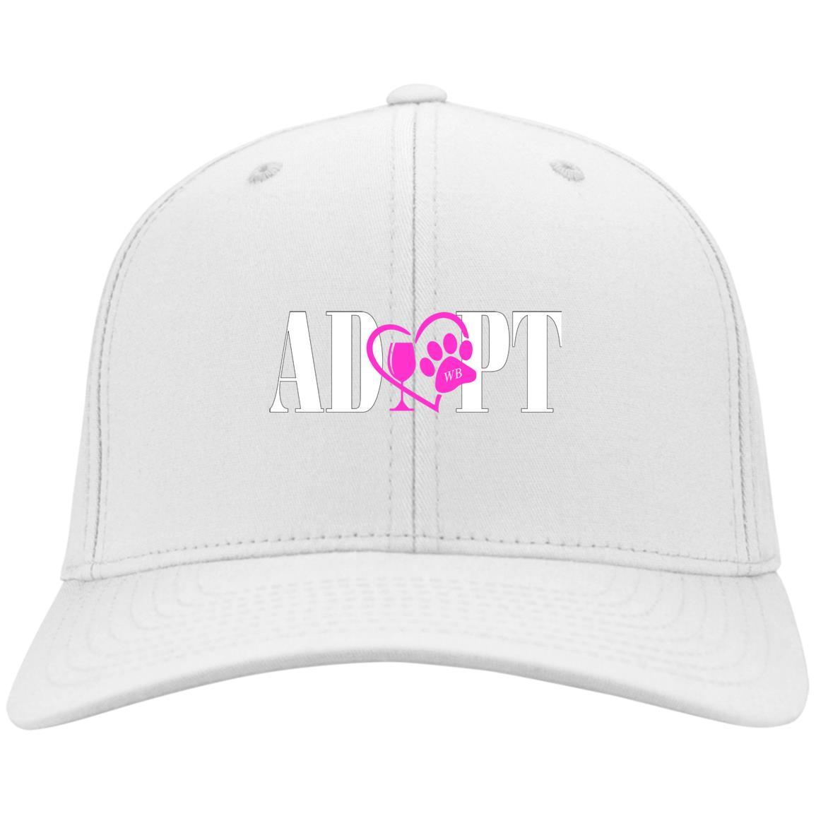 Hats White / One Size Winey Bitches Co Adopt Embroidered Twill Cap WineyBitchesCo