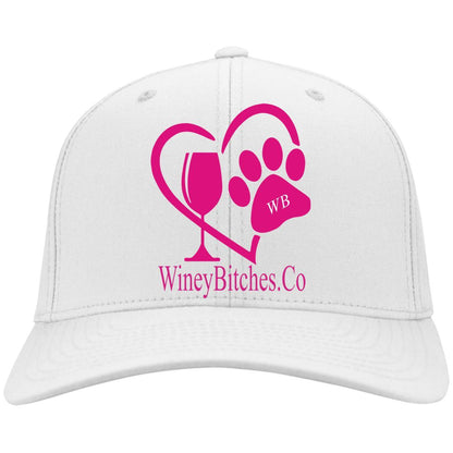 Hats White / One Size Winey Bitches Co Logo Embroidered Twill Cap WineyBitchesCo