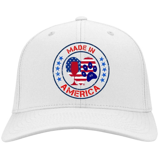 Hats White / One Size Winey Bitches Co "Made In America" Embroidered Twill Cap WineyBitchesCo