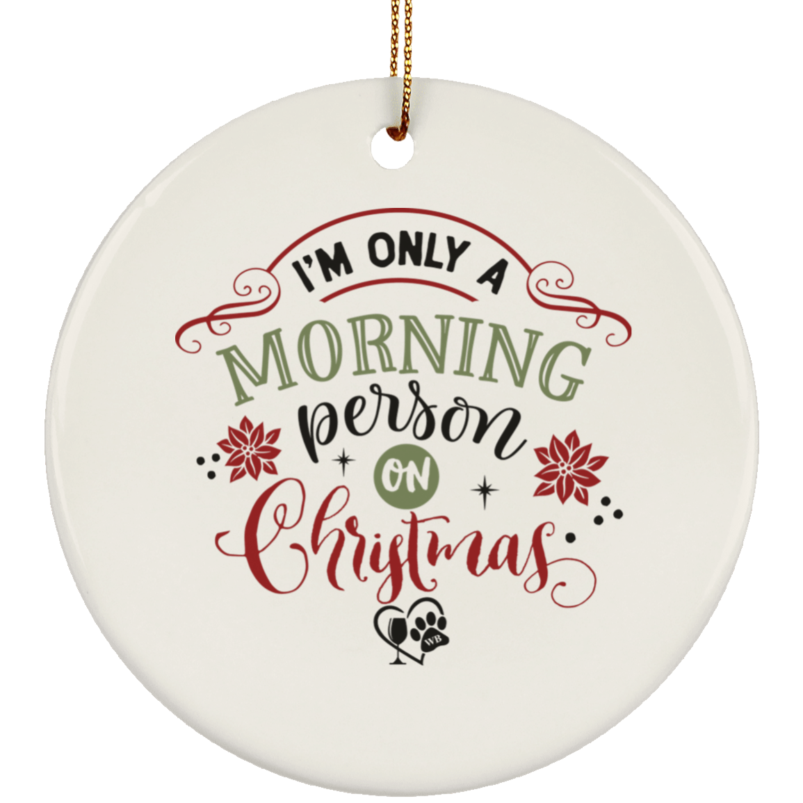 Housewares White / One Size SUBORNC Ceramic Circle Ornament WineyBitchesCo