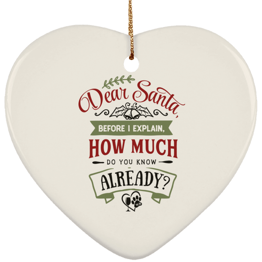 Housewares White / One Size SUBORNH Ceramic Heart Ornament WineyBitchesCo