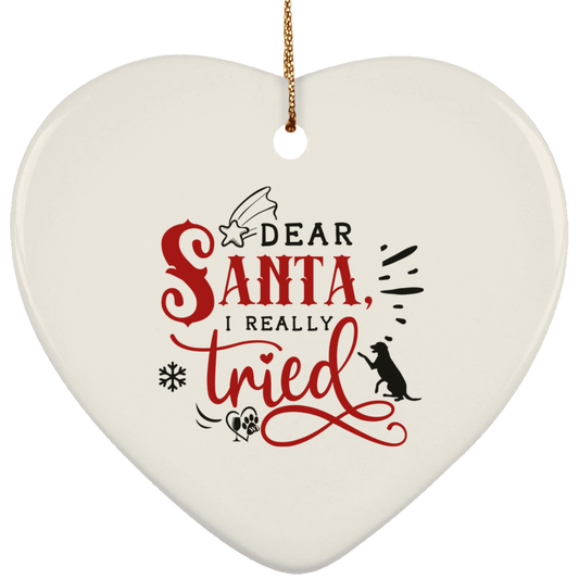 Housewares White / One Size SUBORNH Ceramic Heart Ornament WineyBitchesCo