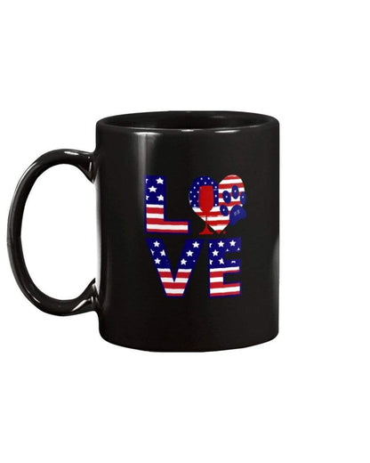 Mugs Black / 15OZ Winey Bitches Co "American Love Paw" 15oz Mug WineyBitchesCo