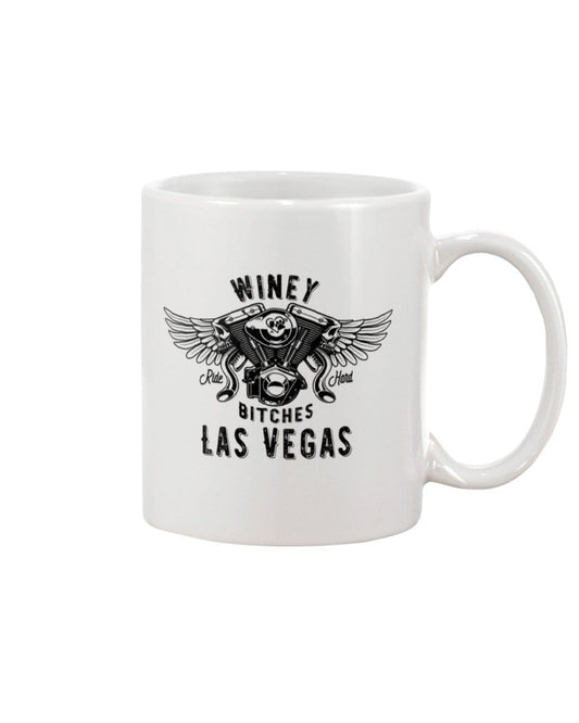 Mugs White / 15OZ Winey Bitches Co "Ride Hard Las Vegas" 15oz Mug Wht WineyBitchesCo