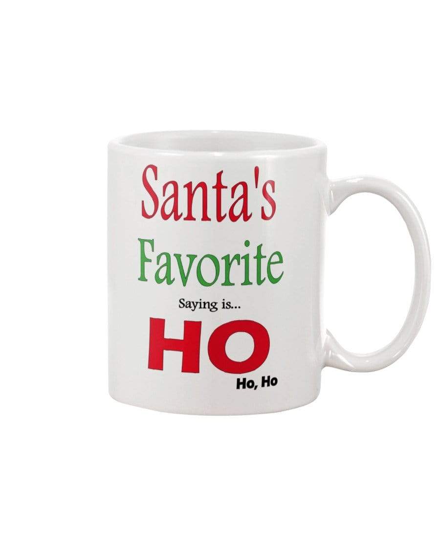 Mugs White / 15Oz Winey Bitches Co "Santa's Favorite Saying" - Wht 15oz Mug WineyBitchesCo