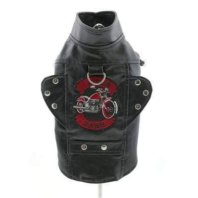Pet Accessories XS Winey Bitches Biker Dawg Motorcycle Jacket - Black WineyBitchesCo